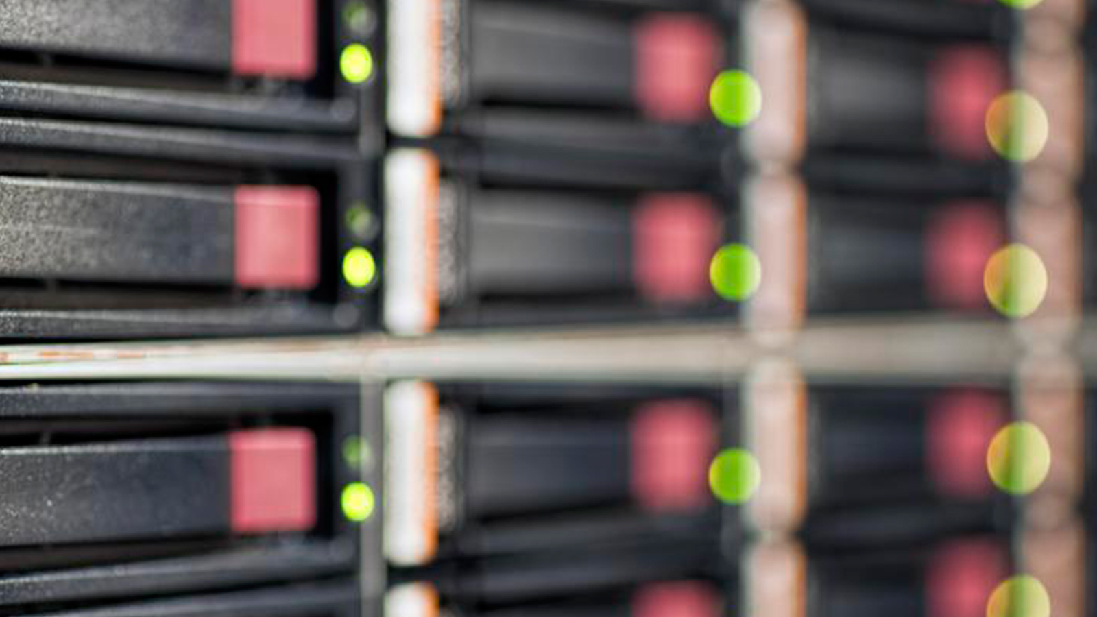 Closeup of an active server rack. Closeup of an active server rack.