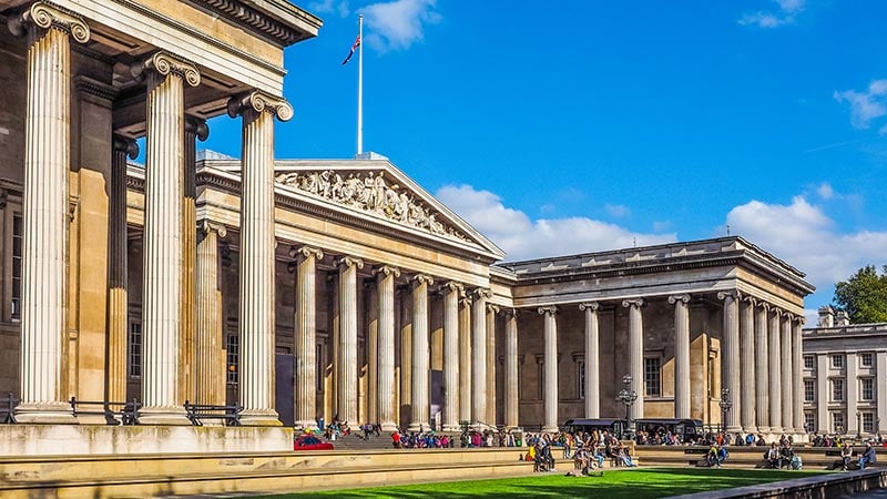 High dynamic range HDR The British Museum in London, England, UK