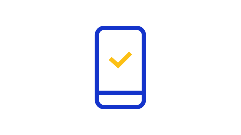 phone check icon